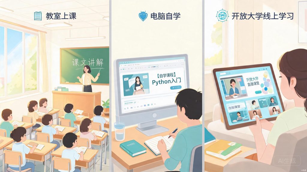 成考自考国开对比