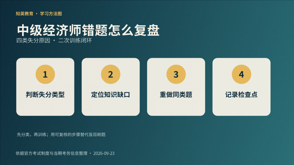 中级经济师错题四类失分原因复盘