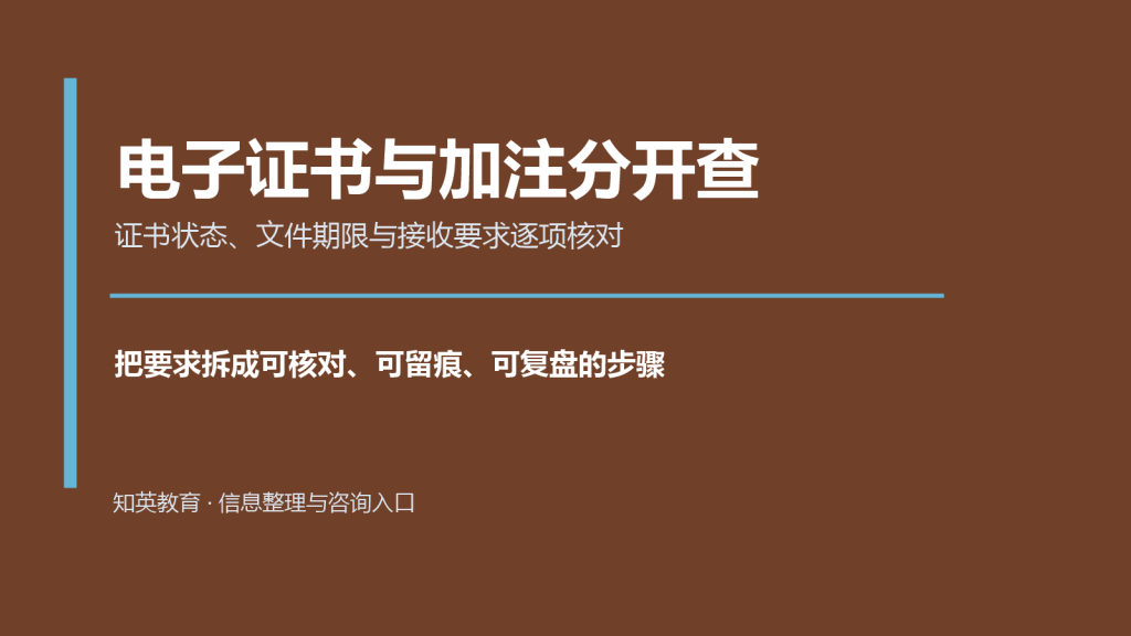 电子证书与加注分开查主题说明图