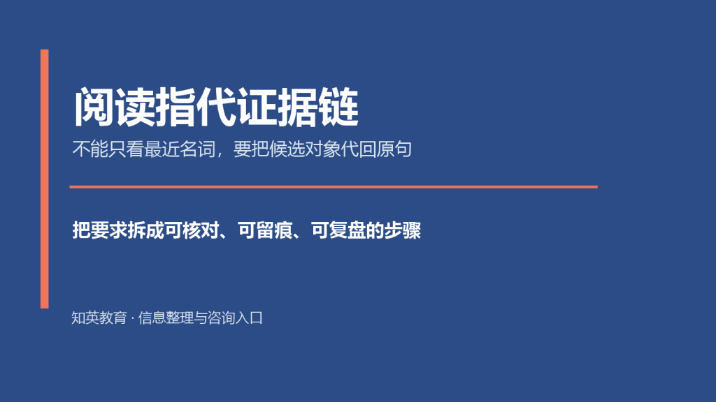 阅读指代证据链主题说明图