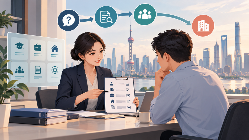 上海居转户咨询服务边界主题图